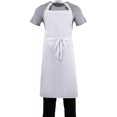 Whites Chefs Clothing náprsní zástěra bílá