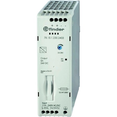 Finder 78.1B.1.230.2403 síťový zdroj na DIN lištu 24 V/DC 5 A 110 W Obsah 1 ks