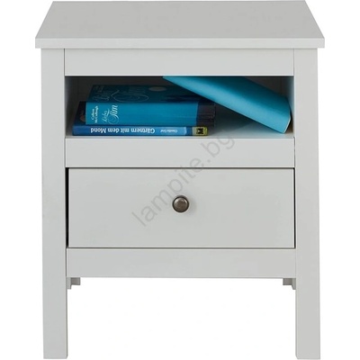 Konsimo Sp. z o. o. Sp. k Нощно шкафче FARGE 52x47 см бял (KO0127)