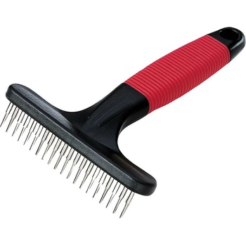 Ferplast Dog and cat rake - Гребен с въртящи се зъби за кучета и котки, премахва възли и мъртва козина, 15, 5 x 11 x h 3, 3 см