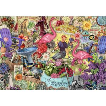 Grafika - Puzzle Garten Collage - 1 000 piese