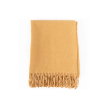 Interblanket Луксозно Одеяло От 100% Бейби Алпака Вълна - Жълт Цвят | 130×180 См, 500 Г