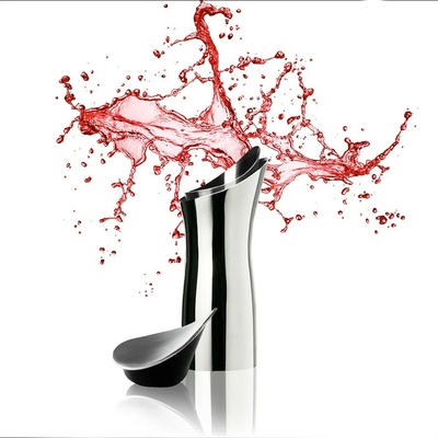 Dekantační nálevka na víno Swan 6v1 Vagnbys – aerátor, filtr, kryt hrdla a závitu (nerez) – Sleviste.cz