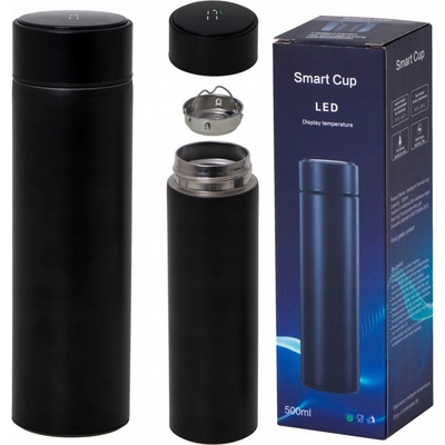 Ikonka Smart Cup LED KX6358 čierny 500 ml
