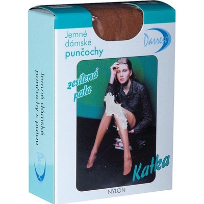 Punčochy na podvazky s patou Katka 10Ks tmavší tělová – Zbozi.Blesk.cz
