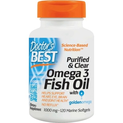 Doctor's Best BEST Omega 3 Fish Oil 1000 mg / Purified & Clear [120 Гел капсули]