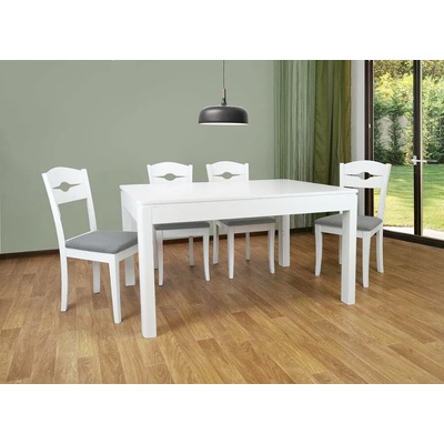 ЕВРОМАР Разтегателна трапезна маса SARAGOSA white (006.004.0012)