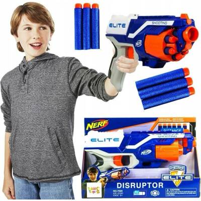 Pistole Tobbi-Toys Nerf Elite, 6 nábojů, dostřel 27 m, Věk 8+