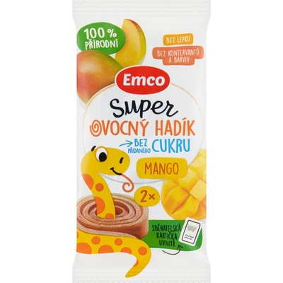 Emco Super ovocný hadík mango 2 ks 20 g