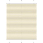 vidaXL Плисирана щора Cream 110x150 cm Ширина на плата 109, 4 cm (4015298)