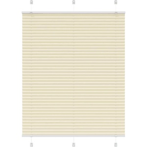 vidaXL Плисирана щора Cream 110x150 cm Ширина на плата 109, 4 cm (4015298)