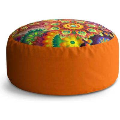 Sablio Taburet Circle Barevné obrazce: 38x48 cm