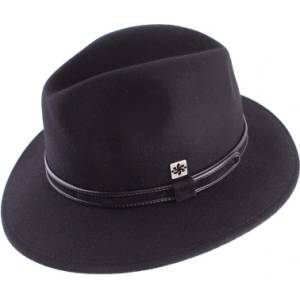  Мъжка филцова Fedora с наушник Granadilla JG5050, Черен