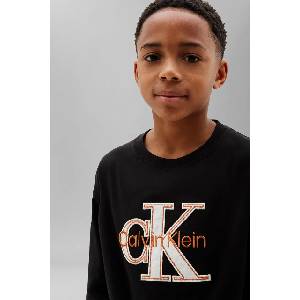 Calvin Klein суичър за деца от памук (LVCKTJA46B.104.122.9BY2)