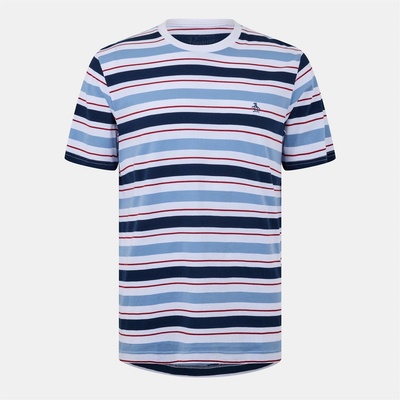 Original Penguin Тениска Original Penguin Men's Regular Fit Collar Stripe T-Shirt - Yale