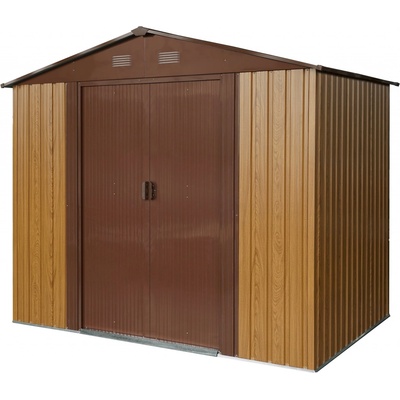 BestBerg ZDB-4D 4,1 m² červené dřevo / hnědá – Zboží Dáma