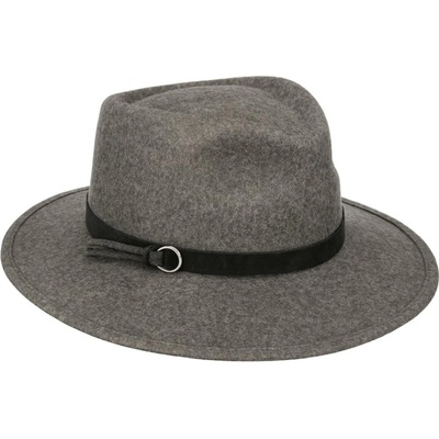 Mayser dámský nemačkavý fedora klobouk Leo šedý