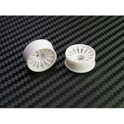 PN Racing Mini-Z 2WD Machine Cut 16 Spoke Front Wheel F0 White