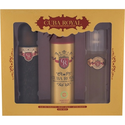 Cuba Royal EDT 100 ml + voda po holení 100 ml + deospray 200 ml darčeková sada