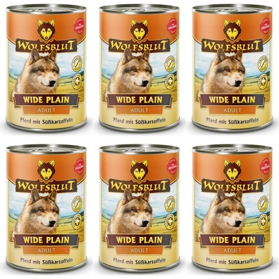 Wolfsblut Wide Plain Adult kůň s batáty 6 x 395 g