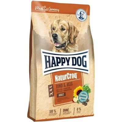 Happy Dog Premium Naturcroq hovädzina & ryža 4 kg