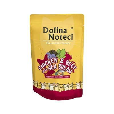 Dolina Noteci Superfood kuřecí a hovädzie maso s dorádem 10 x 85 g