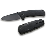 lionSTEEL tm1 cb / Много здрав джобен нож с черно острие и дръжка от въглеродни влакна - черен (lion0053)