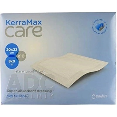KerraMax Care krytie na rany, superabsorpčné, neadhezívne, 20 x 22 cm, 1x10 ks
