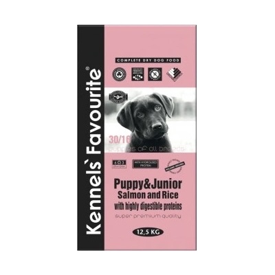 Kennels' Favourite Puppy & Junior Salmon and Rice 12,5 kg
