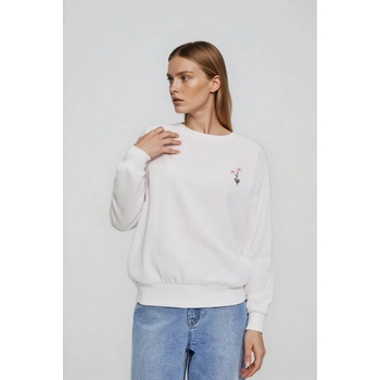 Moodo Блуза с бродиран цвят бяла Moodo Moodo | Byal | ЖЕНИ | XS