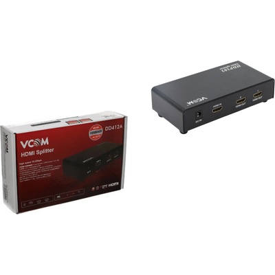 VCOM Hdmi сплитер с 1 вход и 2 изхода vcom dd412a (1012902)