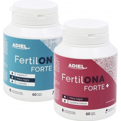 AdielL FertilONA + FertilON forte plus Vitamíny pro ženy a muže 120 kapslí