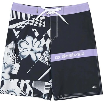 Quiksilver Бански гащета Quiksilver Surfsilk Straight 20´´ swimming shorts - Black (Black Block Momentum)