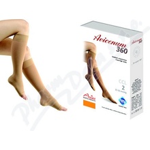Avicenum 360 Lýtkové punčochy Micro Sanitized otevřená špice tělové