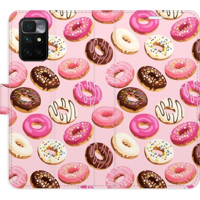 Flip iSaprio s kapsičkami na karty - Donuts Pattern 03 pro mobil Xiaomi Redmi 10 / Redmi 10 2022 - AKCE