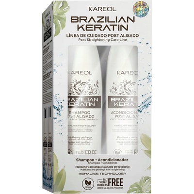 Kareol Brazilský vyhlazující keratinový šampon a kondicionér 2 x 300ml