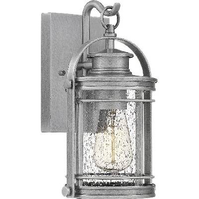 Elstead Lighting Quintiesse QN-BOOKER-S-IA - Външна настенна лампа BOOKER S 1xE27/60W/230V IP44, матов хром (ED1029)