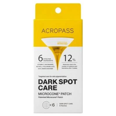 Acropass Dark Spot Care Microcone® Patch mikrojehličkové náplasti proti pigmentovým skvrnám 6 ks