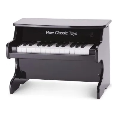 New Classic Toys - Дървен музикален инструмент - Електронно черно пиано (10161)