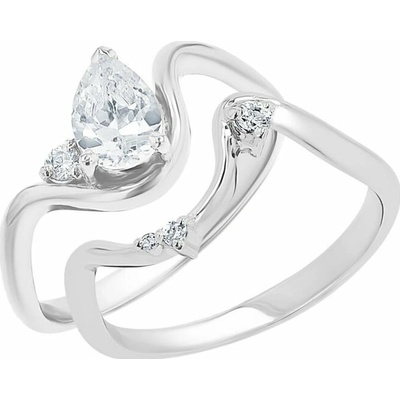 Eppi Romantický zásnubný set prsteňov s diamantmi Susan RE48923