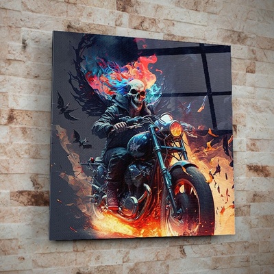 Art gift Стъклено АРТ пано - Огнен пилот