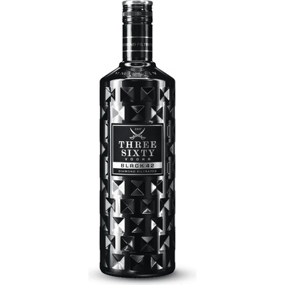 THREE SIXTY VODKA 42 Black - водка 700ml