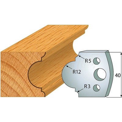 IGM profil 018 - pár nožů 40x4mm SP