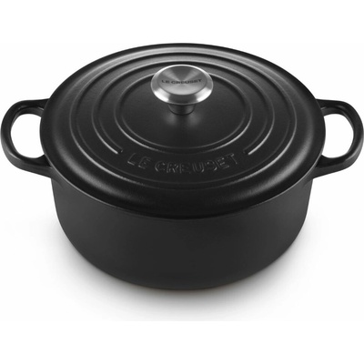 Le Creuset Kastról SIGNATURE 20 cm 2,4 l SATIN BLACK liatina