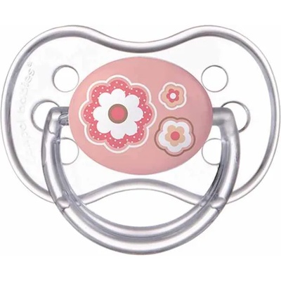 Canpol Силиконова залъгалка Canpol - Newborn Baby, 6-18 месеца, Цвете (22/581_pin)