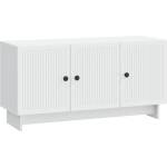 vidaXL ТВ шкаф Бяло 99 x 34, 5 x 50 см Инженерна дървесина (894025)