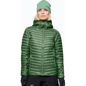 NORRONA Дамско пухено яке Norrona Trollveggen Down800 Super Light Hood Dark Ivy