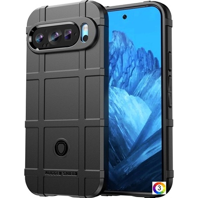 Google Pixel 9 / Pixel 9 Pro Удароустойчив Square Grid Design Калъф и Протектор