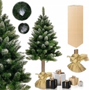 NABBI Christee 7 vianočný stromček na pni 180 cm zelená biela