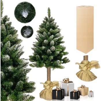 NABBI Christee 7 vianočný stromček na pni 180 cm zelená biela